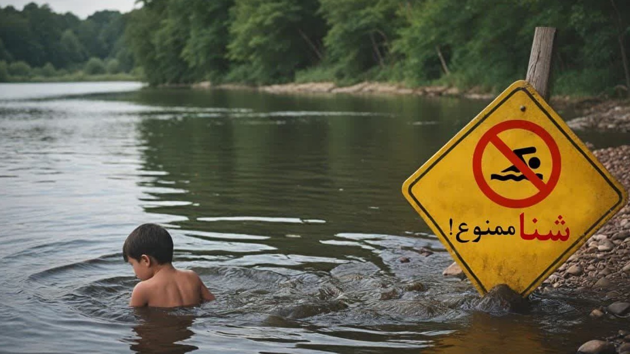 فرزندانتان را در کنار رودخانه رها نکنید