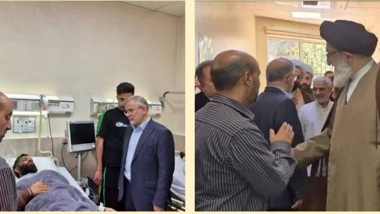استاندار و امامجمعه کرج در کنار مدافعان زخمی وطن